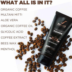De Tan Coffee Face Scrub | Multani Mitti & Glycolic Acid