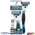 The Streak6 Pivot Shaving Razor