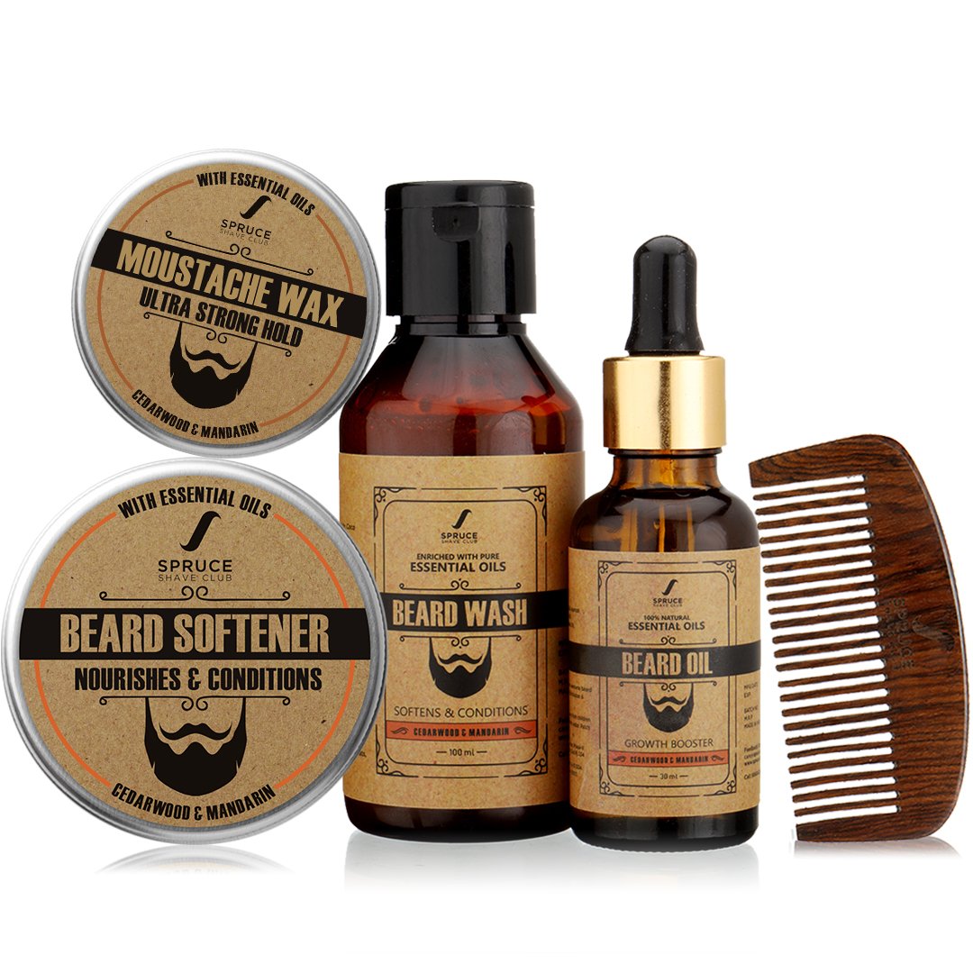 Beard Lovers Kit | Cedarwood & Mandarin - SpruceShaveClub