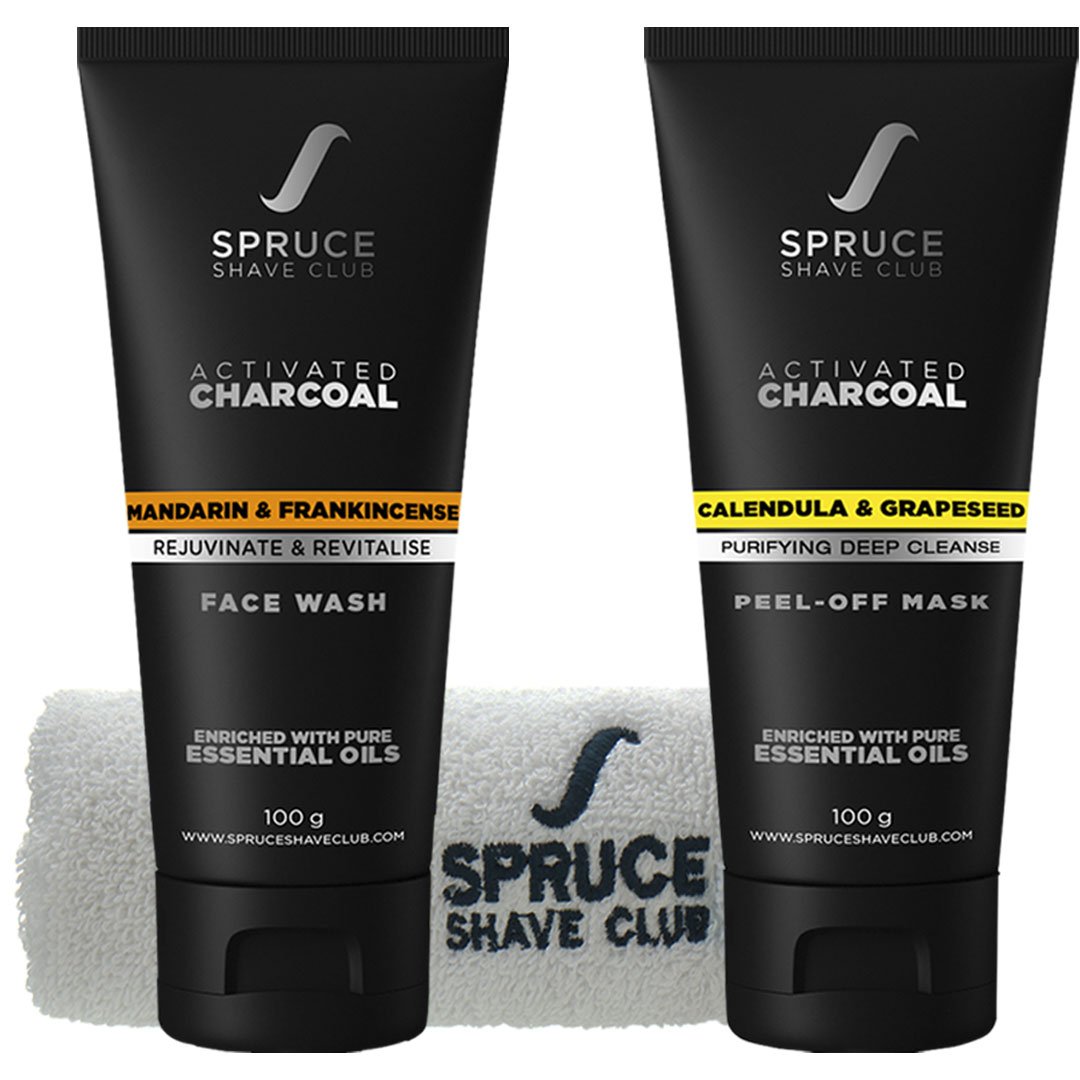 Charcoal Face Duo | Face Wash & Peel Off Mask - SpruceShaveClub