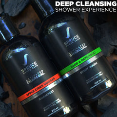 Charcoal Shower Duo | Body Wash & Shampoo - SpruceShaveClub