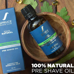 Pre Shave Oil | Argan & Tea Tree | 100% Natural - SpruceShaveClub