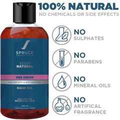 Hair Repair Combo | Red Onion Hair Oil, Red Onion Shampoo, Hair Serum - SpruceShaveClub