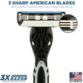 The 3X Shaving Razor Kit