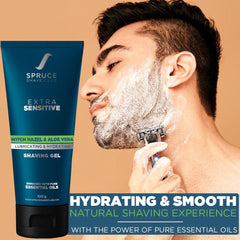 Extra Sensitive Shaving Combo | Shaving Gel & Aftershave Balm - SpruceShaveClub