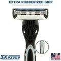 The 3X Shaving Razor (Handle + 1 Cartridge)