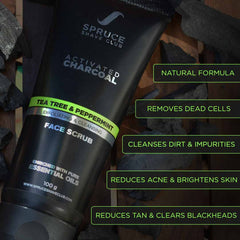 Charcoal Facial Kit | Face Wash, Face Scrub, Peel Off Mask | SSG Exclusive - SpruceShaveClub