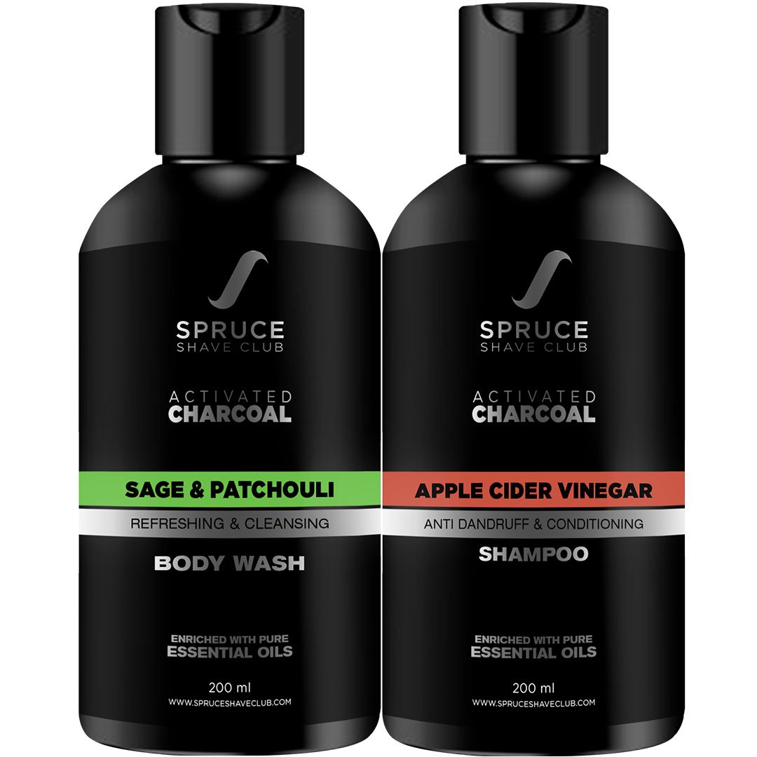 Charcoal Shower Duo | Body Wash & Shampoo - SpruceShaveClub