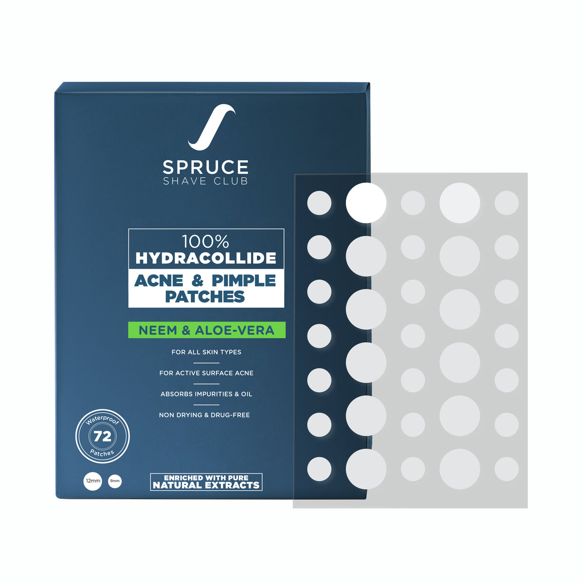 Acne & Pimple Patches (72 Waterproof Patches)